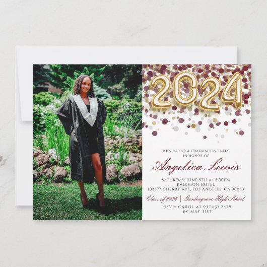 20234年クラス 招待状 (正面)