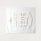 2023 エレガントゴールド オーダーメイド 卒業 タペストリー (正面(横))