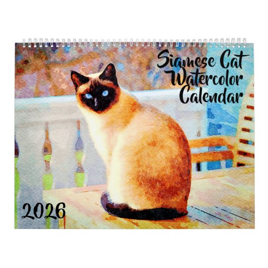 2023 シャム猫愛好家オーナーへのギフト カレンダー (カバー)