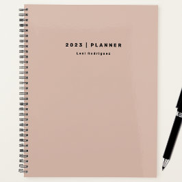 2023 ダスティピンク 週間 月間 どこからでも始められる プランナー手帳