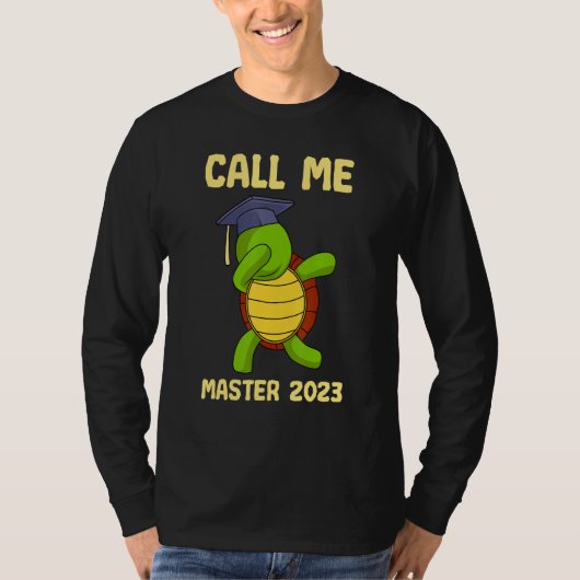 2023 修士号 マスターと呼んでください Tシャツ (正面)