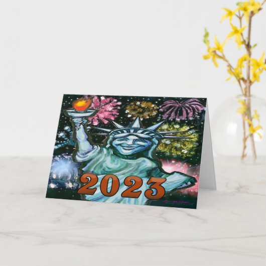 2023 年のカード カード (黄色い花)