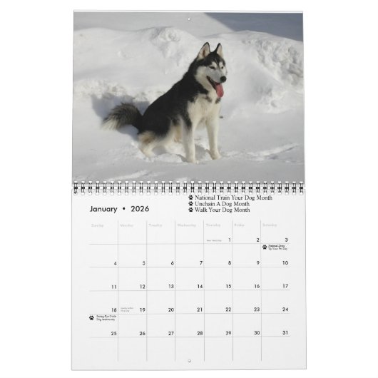 2023 |犬の休日 |ペットの写真を作成する カレンダー (1月 2026)