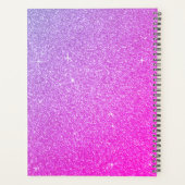 2023 紫色粉色闪光亮片字母标志 プランナー手帳 (裏面)
