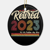 2023 退職したNot My Problemヴィンテージレトロ セラミックオーナメント (左)