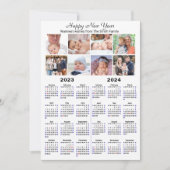 2023 - 2024カレンダファミリモダン8フォトコラージュ シーズンカード (正面)