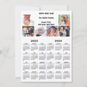 2023 - 2024カレンダーフォトコラージョモダンン シーズンカード (正面)