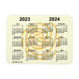 2023-2024サニー日スクールカレンダーby Janz 4x3 マグネット