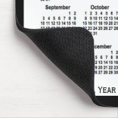 2023-2024ジャンスによる白黒の学校カレンダー マウスパッド (コーナー)