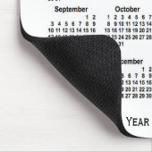 2023-2024ホワイトスクールカレンダーby Janz マウスパッド (コーナー)