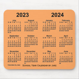 2023-2024学年カレンダーby Janz Sandy Brown マウスパッド