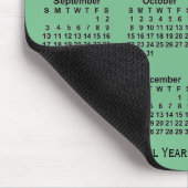 2023-2024学年カレンダーby Janz Sea Green マウスパッド (コーナー)