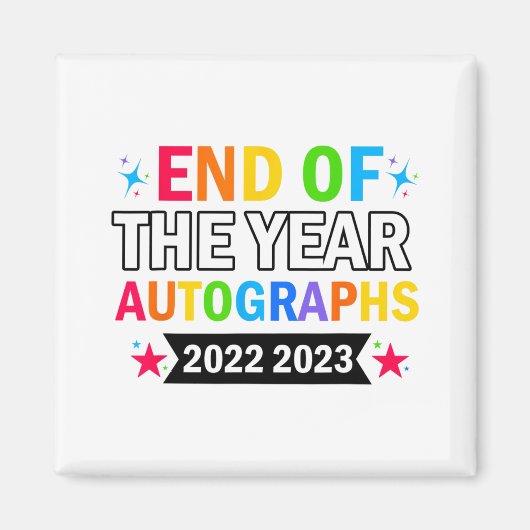 2023 2024年度学校の最終日 マグネット (正面)