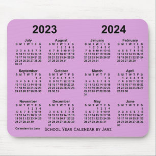 2023-2024年度暦(Janz Plum) マウスパッド