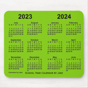 2023-2024年度黄緑暦(1月) マウスパッド