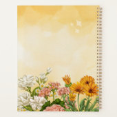 2023-2024月の週プランナーと花 プランナー手帳 (裏面)