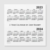 2023-2024白2年カレンダーby Janz Magnet (正面)