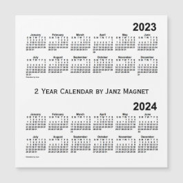 2023-2024白2年カレンダーby Janz Magnet