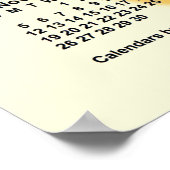 2023-2024 サニー デイズ スクール カレンダー / Janz ポスター (角)