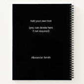 2023 2024 2025 2026カレンダカスタムー写真モダンN ノートブック (裏面)