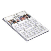 2023 2024 2025 2026カレンダカスタムー写真モダンN ノートブック (右側)