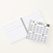 2023 2024 2025 2026カレンダーモダンカスタム写真 ノートブック (内部)