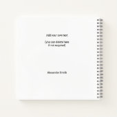 2023 2024 2025 2026カレンダーモダンカスタム写真 ノートブック (裏面)