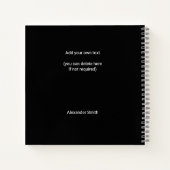 2023 2024 2025 2026カレンダーモダン文字 ノートブック (裏面)