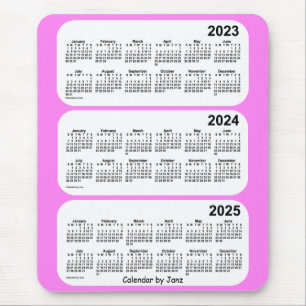 2023-2025バイオレットJanz著3年のカレンダー マウスパッド