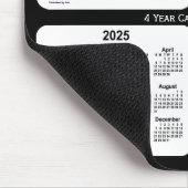 2023-2026 Black and White 4 Year Calendar by Janz マウスパッド (コーナー)