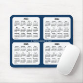 2023-2026 Police Box Blue 4 Year Calendar by Janz マウスパッド (マウス)