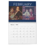 2023 - 24写真 – 1ヶ月モダンに2家族 – 海軍 カレンダー (2月 2026)