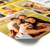 2023-24学校カレンダー6枚の写真パーソナライズされた ポスター (角)