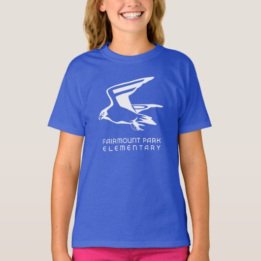 2023-24 FPE《鳥》ハヤブサブルーガールズTシャツ Tシャツ (正面)