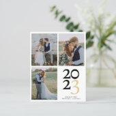 2023 3写真結婚のサンキューカード (スタンド正面)