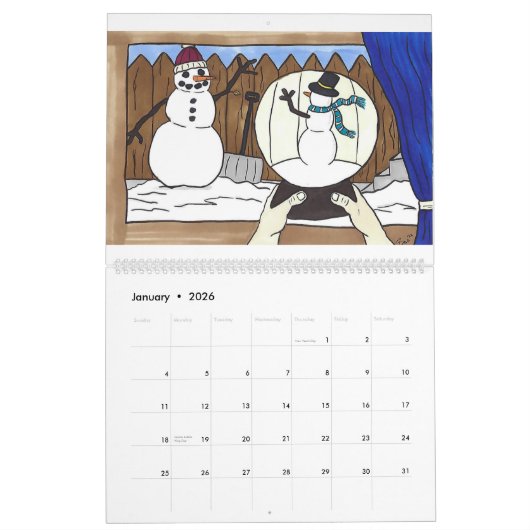 2023 A Collection of Artwork Calendar カレンダー (1月 2026)