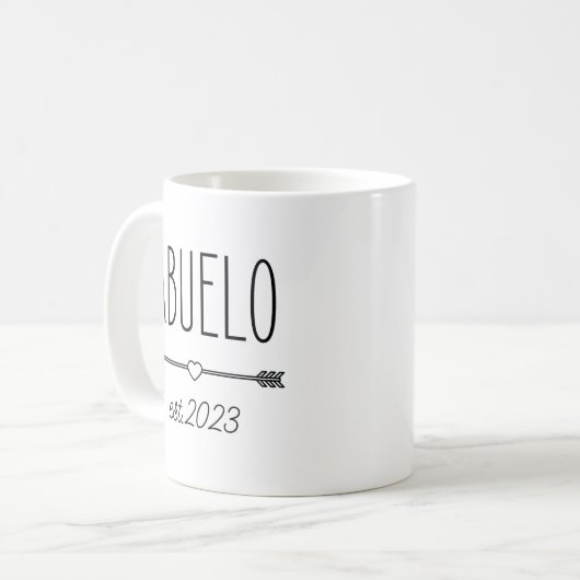 2023 Abuelo妊娠の発表グランドパスペインのー コーヒーマグカップ (正面左)