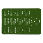 2023 At-A-Glanceカレンダー(ロゴ付きカスタム) マグネット (横)