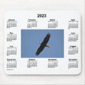 2023 Bald Eagle Calendar by Janz マウスパッド (正面)
