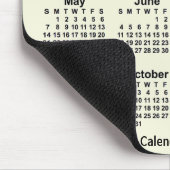 2023 Beige Calendar by Janz Mouse pad マウスパッド (コーナー)