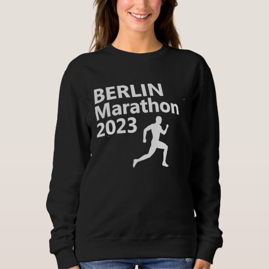 2023 Berlin Marathon Germany German City Run Kilom スウェットシャツ (正面)