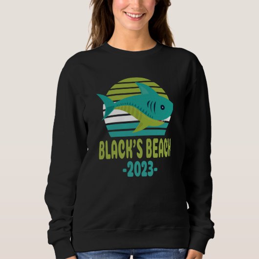 2023 Black's Beach California Shark スウェットシャツ (正面)
