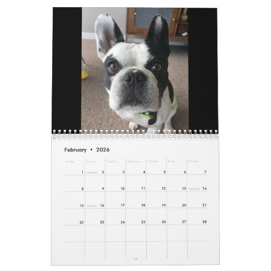 2023 Bubbaカレンダー カレンダー (2月 2026)