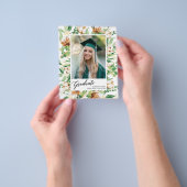 2023 BUDGETユーカリ写真卒業招待状 チラシ (手)