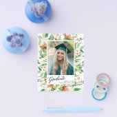 2023 BUDGETユーカリ写真卒業招待状 チラシ (シングル)