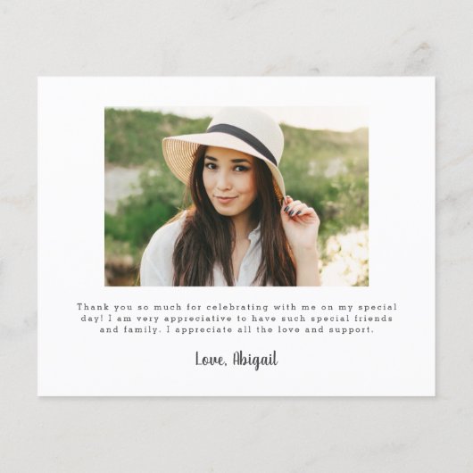 2023 Budget 2写真ありがとう卒業カード チラシ (裏面)