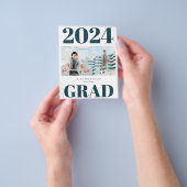 2023 BUDGET Blue モダン Script 2フォト招待状 チラシ (手)