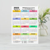 2023 Business Calendarグレーモダンブラック写真 シーズンカード (スタンド正面)