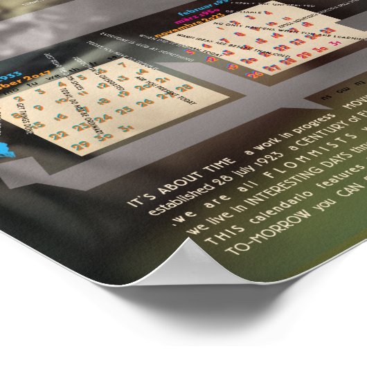 2023 CALENDAR FLOMMus CENTAVo  ポスター (角)