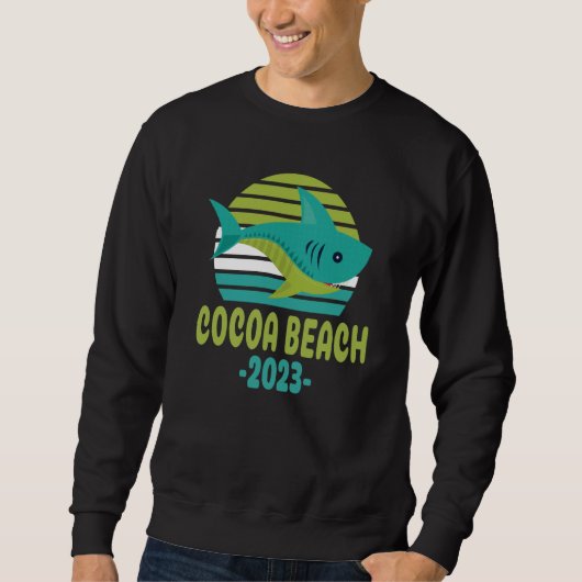 2023 Cocoa Beach Florida Shark スウェットシャツ (正面)